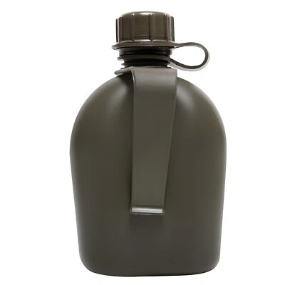 Подлинная столовая GI 3 шт. одна кварта 1 кварта с зажимом - оливковый серо-зеленый OD сделано в США - Изображение 1 из 3