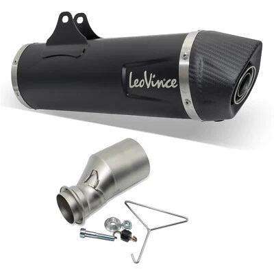 Silencioso trasero LeoVince SLIP-ON SBK RACING acero inox carbono negro para KTM - Imagen 1 de 4