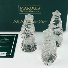 Waterford Marquis NATIVITY Collection The Three 3 Wise Men Kings Figurines MIB