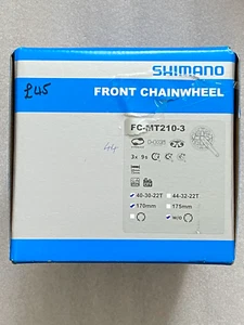 SHIMANO FC-MT210 3x9 Speed MTB Chainset Bike Crank Crankset 40-30-22T 170MM - Picture 1 of 3