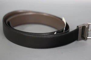 Nuevo con etiquetas Cinturón de vestir reversible Michael Kors para hombre corte a medida 34 mm cuero negro marrón - Imagen 1 de 4