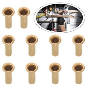 10 Pcs Compression Fittings Copper Pipe Connectors for Oil Lines - Picture 1 of 12