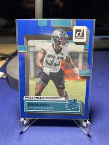 2022 Donruss #359 Devin Lloyd Blue Press Proof - Bild 1 von 2
