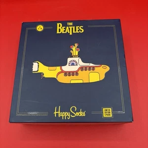 NEW The Beatles Yellow Submarine Happy Socks Limited Edition 3 Pair Box - Picture 1 of 7