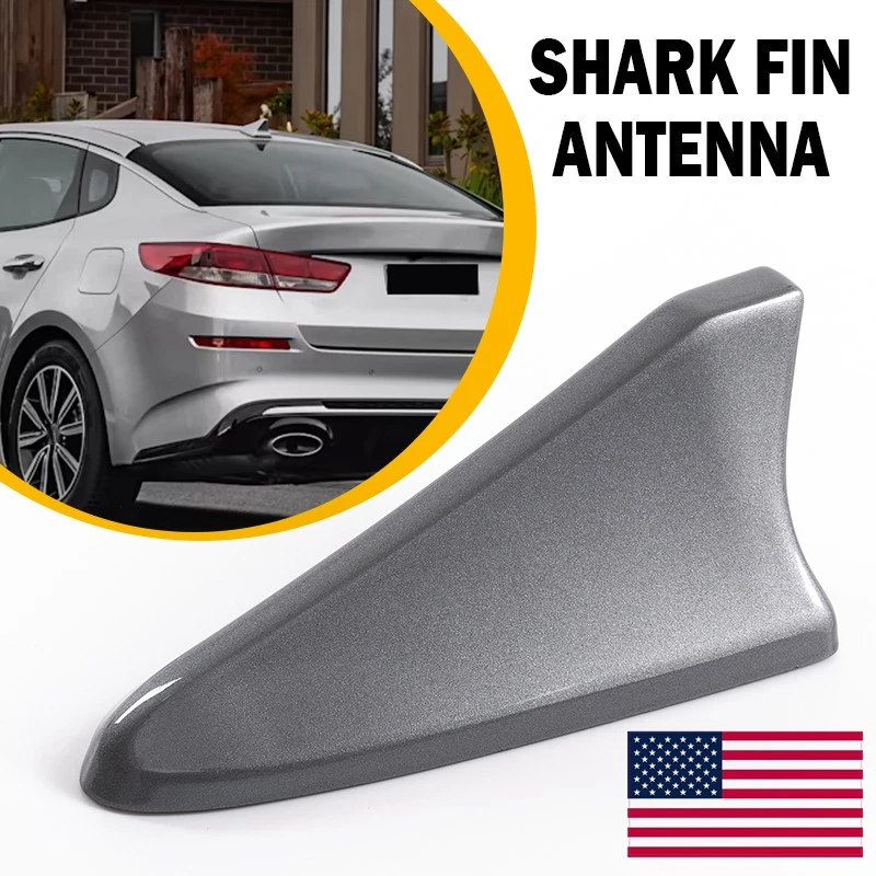 Cubierta aérea de antena plateada para Kia Optima 2014-2020 código ébano EB aleta de tiburón Foto 1 de 4