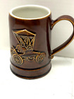Hall Pottery 1971 Ohio AAA Beer Stein Mug 1902 Ford Runabout USA Car Collectible