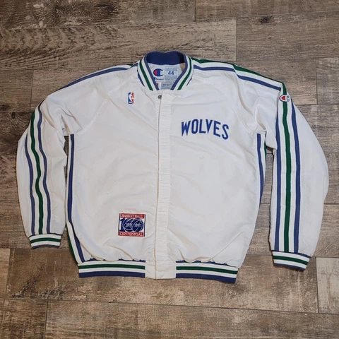 Vintage Champion Minnesota Timberwolves 1991 Centennial Warm Up Jacket NBA 44 Cover