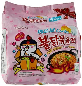 Ramen al gusto di carbone di pollo Samyang 4,58 once, confezione da 5 - Foto 1 di 5