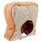 Add Some Fun to Your Outfit with this Plush Bread Headwear for Carnivals!