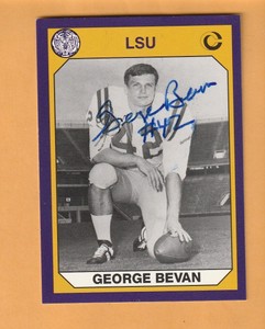 LSU Tigers AUTO Signed Cards Bert Jones Dale Brown Les Miles Joe Dean 9M