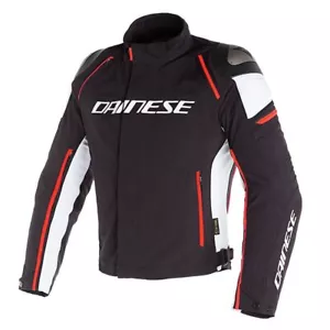 Dainese Racing 3 D-Dry Waterproof Textile Motorbike Motorcycle Jacket Red SALE - Picture 1 of 3