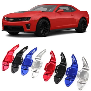 Alloy Steering Wheel DSG Paddle Extension Shifter Cover Fit For Chevy Camaro 12+ - Picture 1 of 12