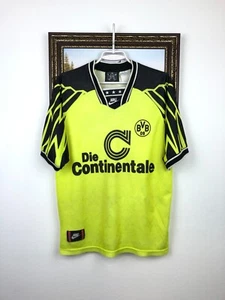 Borussia Dortmund Home football shirt 1994 Soccer Nike Jersey Mens Trikot Size M - Picture 1 of 19