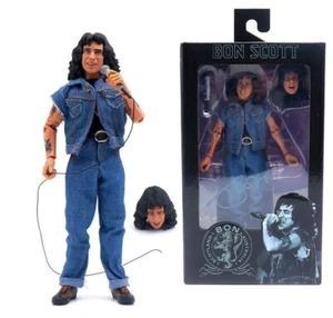 AC/DC Bon Scott Highway To Hell 20cm NECA Clothed Action Figure Rock Star Singer - Picture 1 of 9