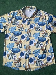 Kansas City Royals Shirt Mens XL Hawaiian Floral Miller Lite Beer Giveaway Beach - Picture 1 of 5