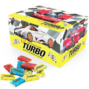 2014 TURBO Chewing Bubble Gum Full Sealed BOX Collectible Wrappers Inside 100pcs