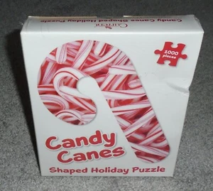 Current Puzzle Candy Canes 1000 Pcs 21 3/4" x 39 1/2" New Sealed! - Picture 1 of 8