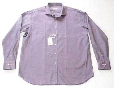 $129 Nueva Camisa Deportiva INGRAM Patrón Botón Hombres 2XL XXL Informal Púrpura Geométrica Foto 1 de 4