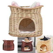 wicker cat igloo
