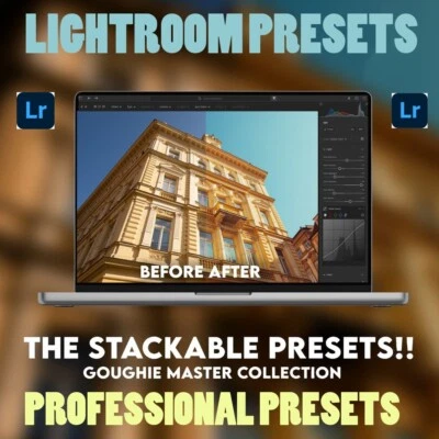 GOUGHIE ultimate LIGHTROOM stackable PRESETS image photography camera editing LR - Image 1 of 4
