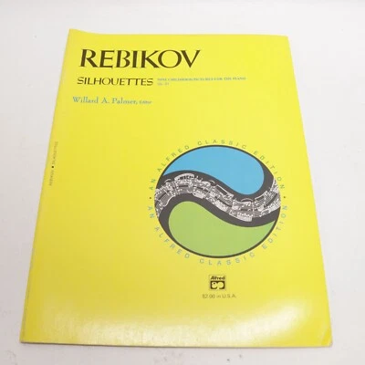 Rebikov Silhouettes Nine Childhood Pictures for Piano Songbook Alfred - Image 1 of 4