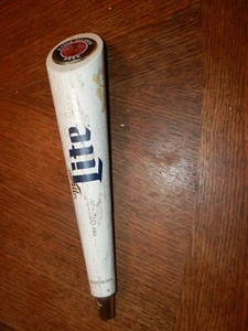 Original Miller Lite Pilsner Wooden Baseball Bat Tap Handle Has Wear 12 x 2.5" - Picture 1 of 3