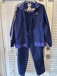 Ladies 90s Vintage Purple/Blue Adidas Track Suit Set Large. AMAZING CONDITION - Picture 1 of 11
