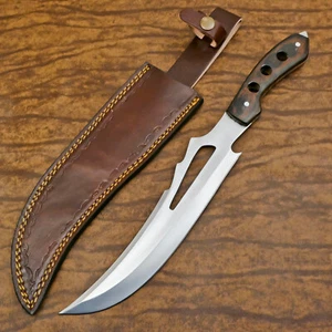 Rody Stan HANDMADE D2 CUSTOM PAKKA WOOD LARGE HUNTING BOWIE CAMPING SPORT KNIFE - Picture 1 of 7