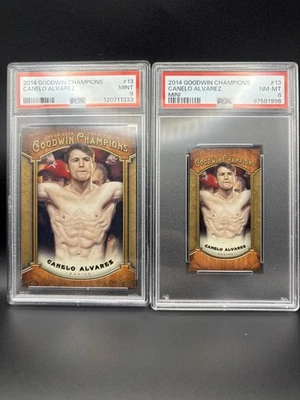 2014 Goodwin Champions Canelo Alvarez PSA 9 & Mini PSA 8 – Rare Rookie Bundle! - Image 1 of 4