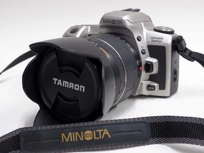 Minolta Dynax 505si 35mm SLR Film Camera with Tamron 28-200mm Lens - Image 1 of 4