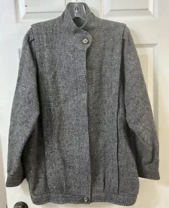 Vintage Avoca Ireland Wool Tweed Jacket Wmns Medium Dolman Sleeve Button Front - Bild 1 von 15