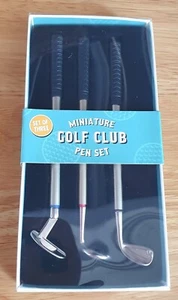 Minature Golf Club Pen Set Brand New - Picture 1 of 2