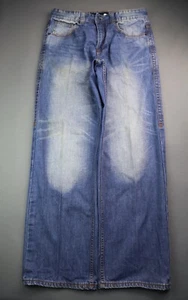 Pantalones de mezclilla para hombre Rocawear calce original rectos bordados talla 34x32 cremallera mosca - Imagen 1 de 12