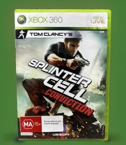 Xbox 360 Tom Clancys Splinter Cell Juego de Convicción con Manual PAL Acción Espía - Imagen 1 de 7