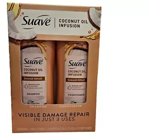 Suave Coconut Oil Infusion Repairing Shampoo And Conditioner 18 Oz 2 Count - Picture 1 of 5