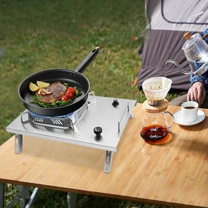 Cocina de Camping Mesa Plegable Cocina de Camping Cocina Exterior Cocina de Gas 2600W - Imagen 1 de 19