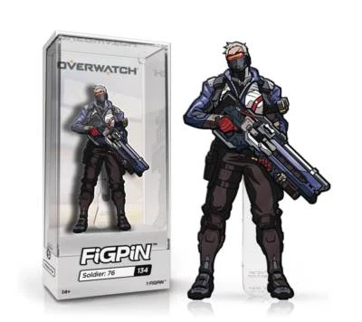 Overwatch - Soldier: 76 FiGPiN Pin Esmaltado 3" (Coleccionables CMD) Foto 1 de 4