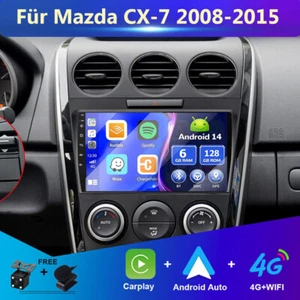 Autoradio GPS Für Mazda CX-7 2008-2015 CarPlay Android 14 DAB ★6GB+128GB★ 8-Kern - Bild 1 von 17