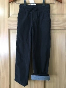 NWT Gymboree Boys Pull on Pants Black Jersey Lined Gymster Outlet ManySize - Picture 1 of 1