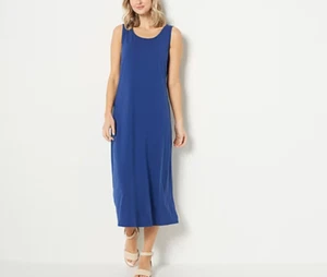 NWT Belle Kim Gravel - TripleLuxe Knit Regular Long Tank Dress - Nautical Navy - Bild 1 von 5
