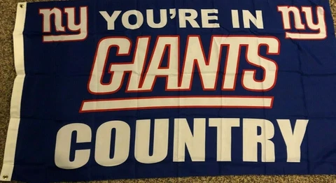 NEW YORK GIANTS COUNTRY 3x5ft flag new superior quality NFL Lic US seller Cover