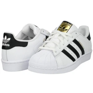 Adidas Originals Superstar J Shoes Kids Sneakers White Black NEW - Picture 1 of 6