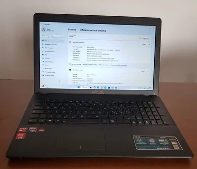 NOTEBOOK ASUS F552WE HDD 500 GB RAM 4 GB W 11 - Immagine 1 di 4