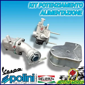 KIT CARBURATORE 19.19 DELL'ORTO + COLLETTORE POLINI + FILTRO VESPA SPECIAL 50 - Imagen 1 de 2