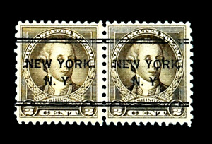 US Stamp - 1932 George Washington 1/2c Precancel Horizontal Pair - # 704 Mint NG