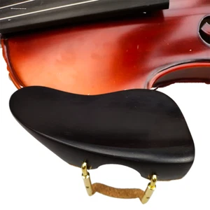Baroque Style Viola Chinrest,Ebony Ear shape Viola Chin Rest With Clamp - Picture 1 of 6