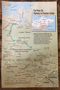 1976 original magazin clippng the river ob sibiria *Details lesen* - Bild 1 von 3
