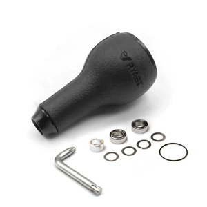 Manopola TPE Nera 27mm Compatibile per Mulinello Shimano Daiwa Spinning & Baitcasting - Foto 1 di 6