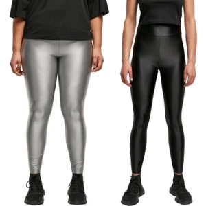 Urban Classics Ladies Highwaist Shiny Metalic Leggings Hose Sporthose Sport - Bild 1 von 21