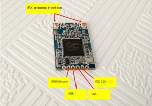 RT5572 dual band 2.4/5G wireless WiFi module, 5GWiFi module, monitoring WiFi mod - Picture 1 of 7
